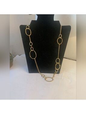 Chloe + Isabel Gold-tone Circle Chain Fashion Necklace